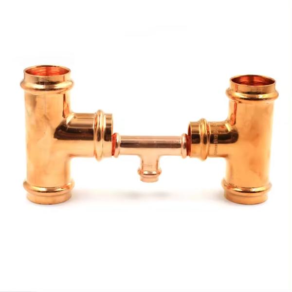 High Pressure CuNi70/30 Equal Tee Forged Copper Nickel Alloy Tee SCH40 SCH80 Anti-corrosion Marine Pipeline Fitting