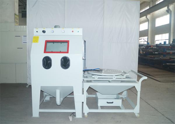 Turntable Dry Sand Blast Cabinet , Abrasive Media Blast Cabinet For Large Mold