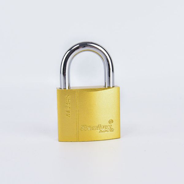 20mm Durable High Quality Brass Cylinder Spray-paint Arc Type Iron Padlock with 3 Keys ISO9001 Certified