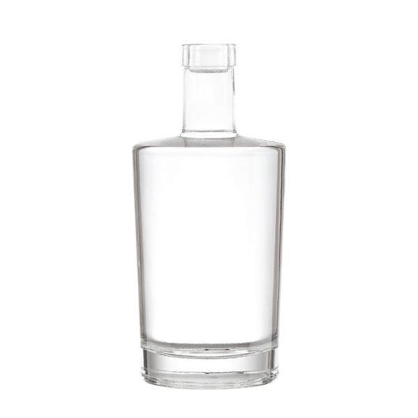 Hot Stamping 2 Liter Glass Bottle for Customized Shape Juice Spirit Beverage Alcohol Vodka Gin Blue Wine