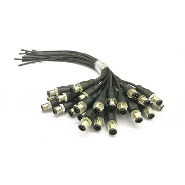 Waterproof Circular Power Connector Cable Assembly Custom Molded Cable Assemblies 22AWG