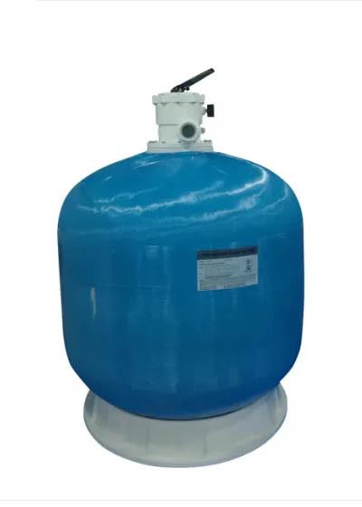 Top Mount Quartz Sand Filter Fiberglass Filteration 2.5 Bar Work Pressure