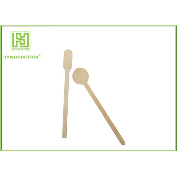 150mm Round Head Wooden Coffee Stirrer Sticks / Stir Stick Non - Flavor