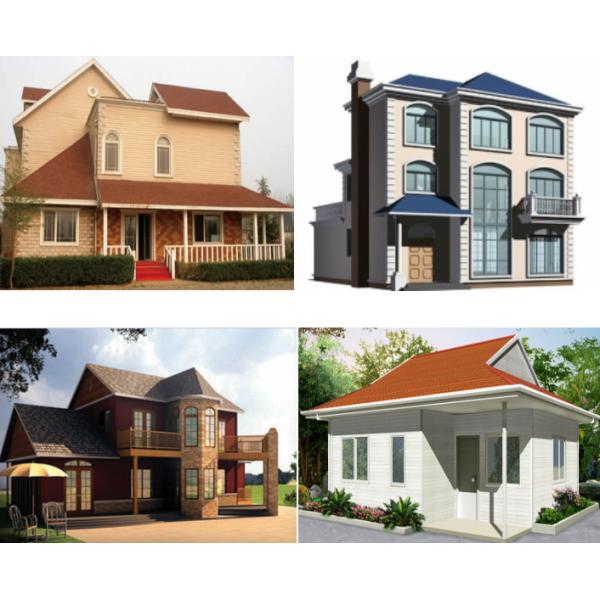 Anti Seismic Steel Frame Villa , G550 Steel Frame Shop 2000mm * 900mm Door