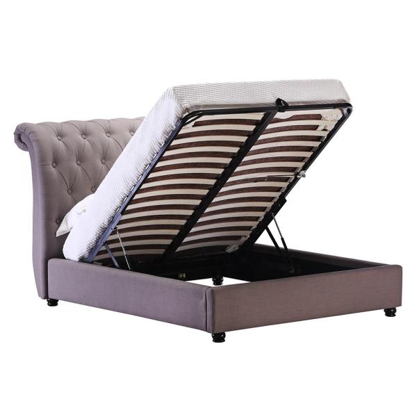 Queen Size Ottoman Storage Bed Multiscene Anti Abrasion Durable