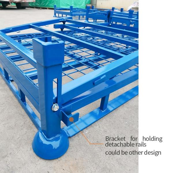 Foldable Metal Stillages for Heavy Duty Warehouse Storage Powder Coated or Galvanized
