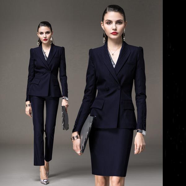 Осеннее платье женские деловые костюмы с ручной вышивкой и чистым узором