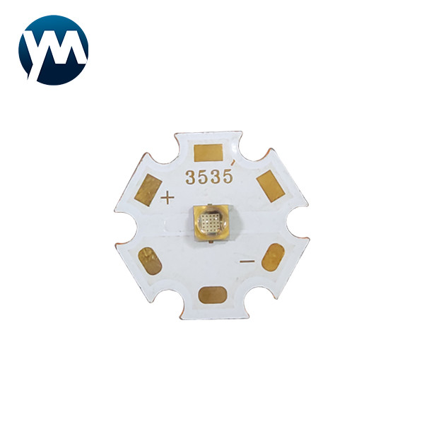 УЛЬТРАФИОЛЕТОВЫЙ лечить электрофонаря медной плиты обломока 20mm СИД Quarz СИД SMD 3W