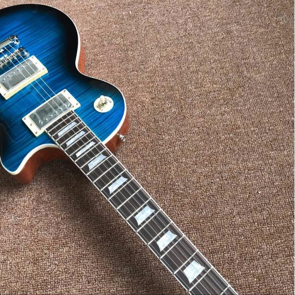 OEM 1959 R9 Classic LP electric guitar new style good sound in blue 24 tone position Musical instruments Free Shipping
