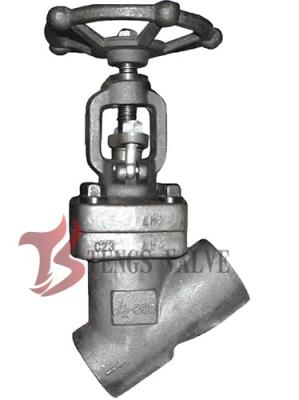 Forged Steel Y Pattern Globe Valve 1.5 Inch LF2 800LB SW - NPT Ends