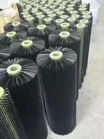 Industrial Custom Nylon Roller Brush For Press Machine Colour Cleaning