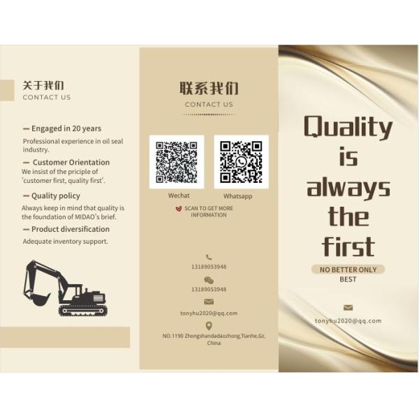 Enviando e segurando LS280 o selo do pistão U, máquina escavadora piloto Hydraulic O Ring Kits SUMITOMO