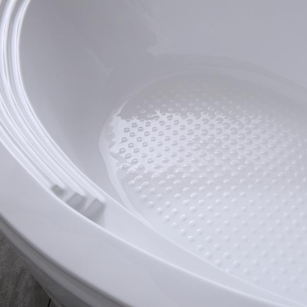 Leg Tubs Structure Acrylic Corner Bathtub with Removable Panel and Skirt Disassembled