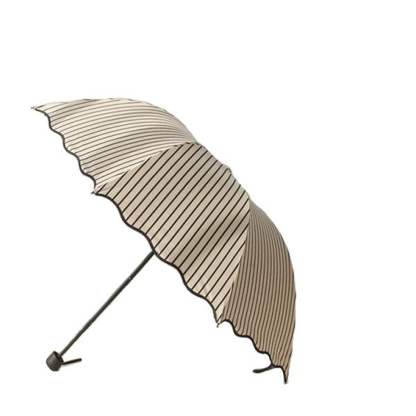 Agile Supply Chain Windproof UV Block 3Fold Compact Umbrella Customized Logo Printed