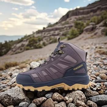 Men's Lightweight Leather Boots Waterproof Stay Dry Comfortable On Hiking Trips