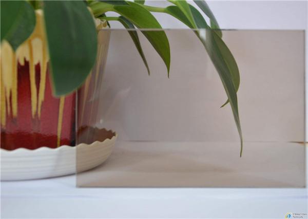 Pink Tinted Float Glass 4mm 5mm 5.5mm 6 mm Thickness For Curtain Walls / Glass Ribs
