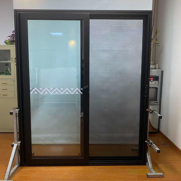 Interior Aluminium Sliding Glass Doors With Double Tempered Glaze Patio Door