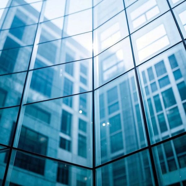 Low E Coated 6mm Reflective Glass Explosion Proof Curtain Wall Glass