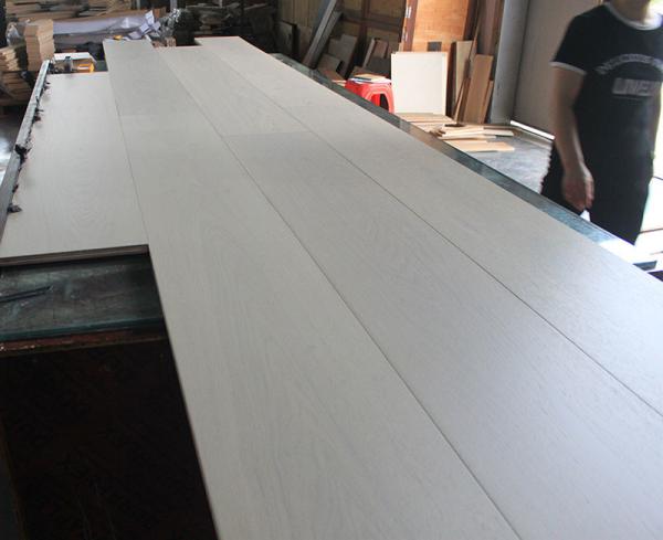 2200x300x20 4MM Top veneer Oak Engineered Hardwood Flooring, Color White Heaven, Brush, UV lacquer