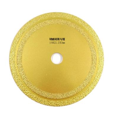 o vácuo de 150×1.6×10×22.23mm soldou a emergência de aço inoxidável do fogo do metal do mármore do ferro fundido de Diamond Saw Blade For Cutting