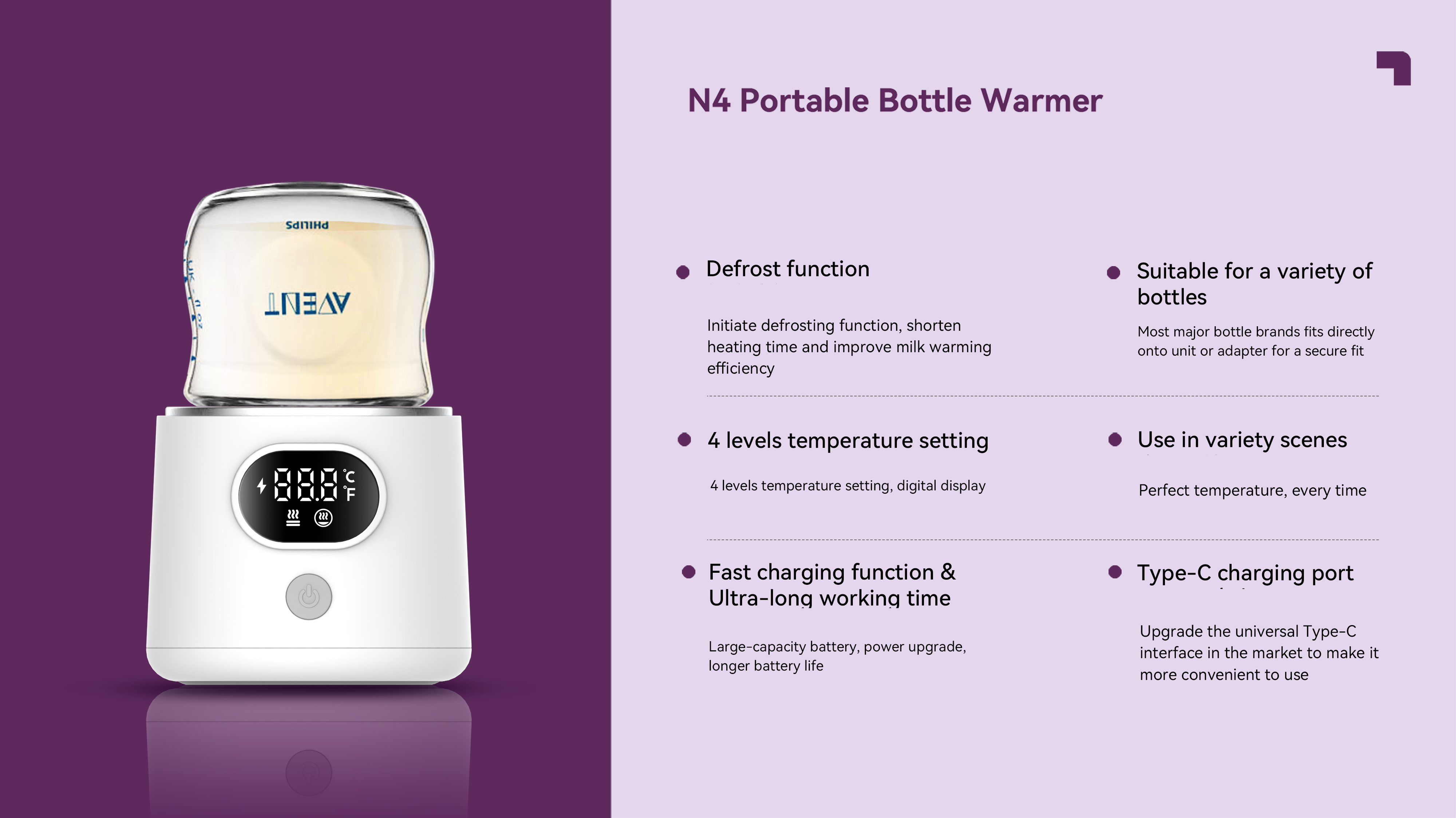 Le dernier chauffage rapide chauffe-bouteille portable avec 3 adaptateurs chauffe-bouteille de voyage sans fil avec la plupart des bouteilles