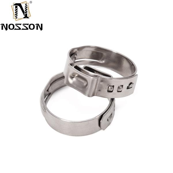 Customized Support High Pressure Stainless Steel Pipe Fitting SS 304 Single Ear Hose Clamp for Heavy Duty Applications