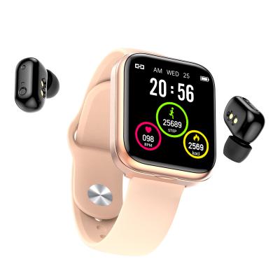 Earbuds 2 em 1 bracelete impermeável de Smartwatch dos esportes acopla a aptidão da pressão sanguínea X5