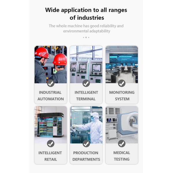 12/15/17 Inch Fanless Industrial Touch Screen PC Monitor With I5/I7 Processor
