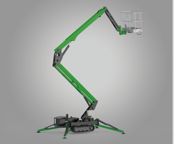 Construction Crawler Spider Vehicle Aerial Work Platform with 48V/35Ah Battery Power