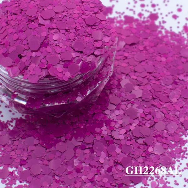 Matte Solvent Resistant Glitter Epoxy Chunky Mix For Nail Arts Decorations