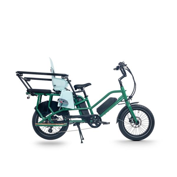 Max Speed 30km/h Brushless Motor 20 Inch Dual Battery Cargo Bike Electric Delivery Bike for Family