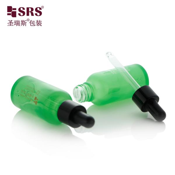 Industrial Glass Dropper Bottle Tranlucent Coating For Cosmetic Pharmaceutical