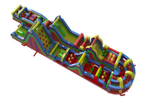 Challenging Inflatable Fun 5K , Obstacle Course Bounce House 59m*12m*6m