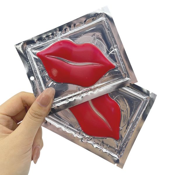 Custom Size Hydrating Moisturizing Crystal Lip Mask Hydrogel Collagen Lip Patch OEM