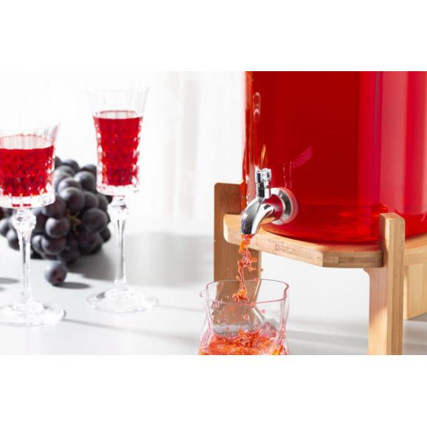 Party 8L 2 Gallon Drink Dispenser Borosilicate Glass Beverage Dispenser With Stand