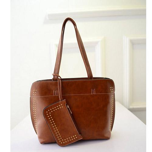 Retro Vintage Women's Handbag high quality 3 in 1 set bolso