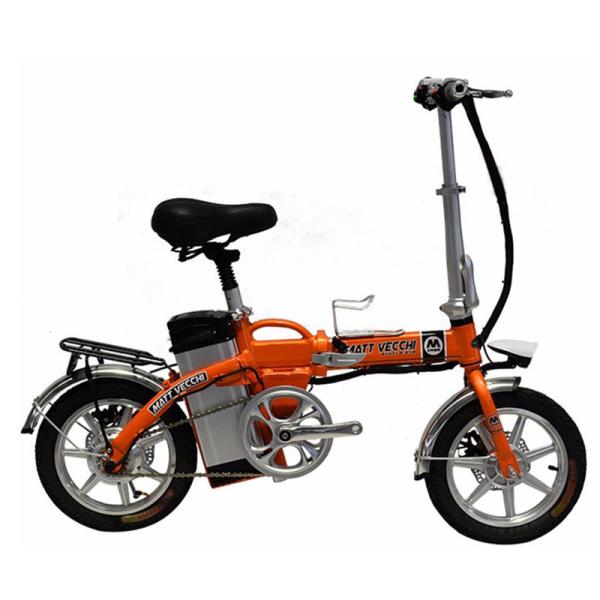48V 250W Brushless Motor Mini Folding Electric Bike 14 Inch With Compass Rim
