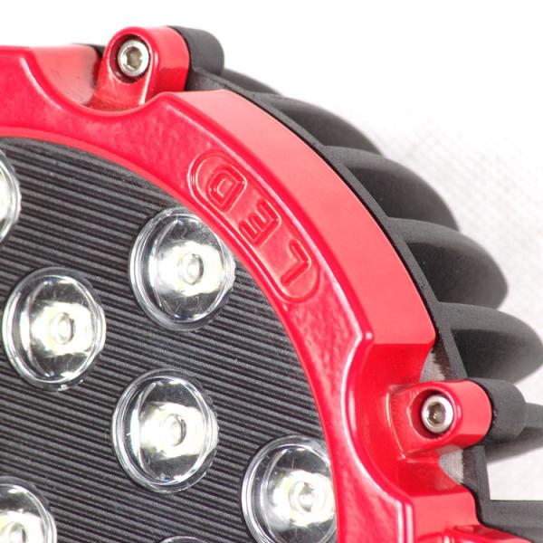 51 Watt Round Outdoor LED Flood Lights 10-30V DC Stainless Steel Mounting Bracket