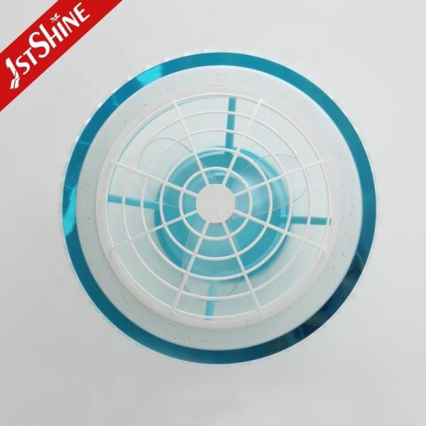 110-220V Home High Airflow Blue Ceiling Fan with OEM 1stshine LED and Blade Material