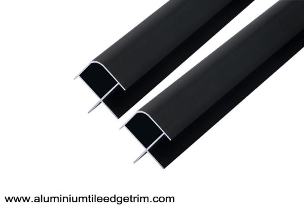 Bathroom Aluminium Tile Edge Trim For External / Exterior Corner