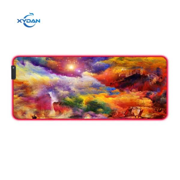 Comfortable Waterproof Gaming Mat with Customizable RGB Lighting and Non-slip Base