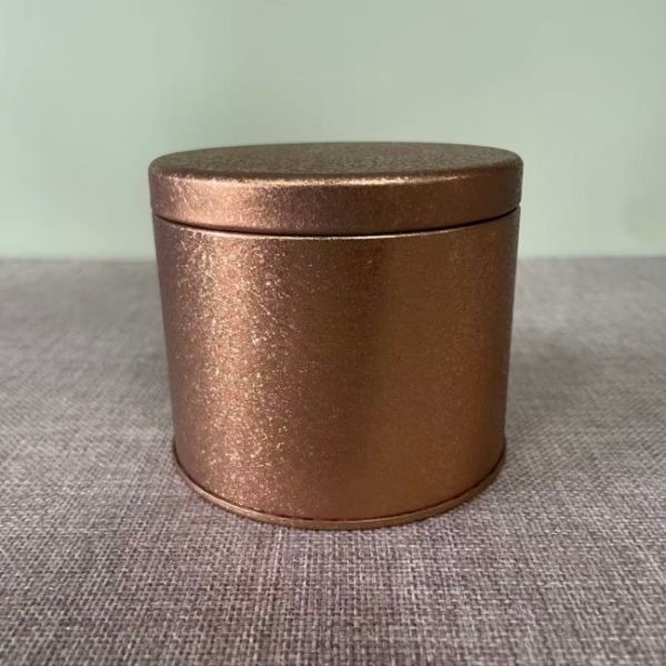Tea Leaves Round Tin Cans Airtight Tinplate Box Food Empty Metal Cans for Coffee Matcha Powder Cookie Chewing Gum Gift