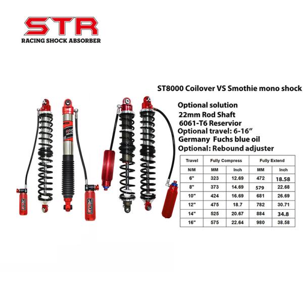 6-16 RFC Twin Coilover Shock Aluminum Adjustable STR Shocks