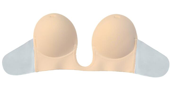 F1032 Fashion Forms Women Plus Size Sexy U Plunge Stick on Bra