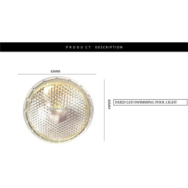 5W COB E26 E27 LED Spotlight Bulbs PAR20 450LM 38° Beam Angle Glass Material