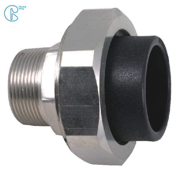 PE100 PN16 SDR11 HDPE Male Thread Union For Food And Chemical Industry