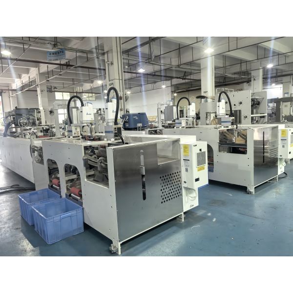 Automatic 168 2 Robot Arms Twisted Rope Paper Handle Pasting Machine High Speed Bonding for Paper Bag Production