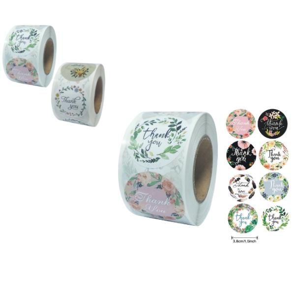 таможня 3.8cm благодарит вас ярлыки стикера для герметизируя украшения вещества