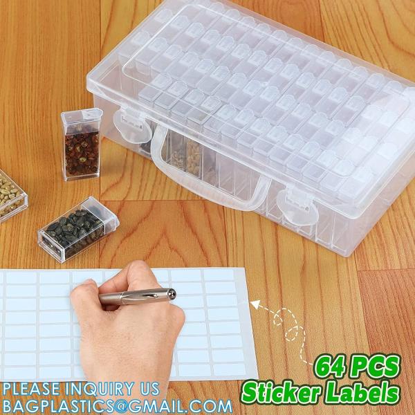 Plastic Seed Storage Box, Seeds Storage Organizer Container, Flower Seeds,Vegetable Seeds, Clover Seeds, Basil Seeds