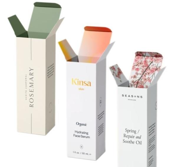 300 CCNB CDR Cosmetic Packaging Boxes Custom Logo Cream Skincare Makeup CMYK